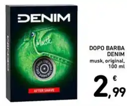 Spazio Conad Denim dopo barba musk offerta