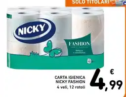 Spazio Conad Carta igienica Nicky Fashion offerta
