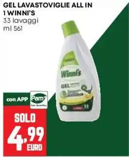 Pam Gel lavastoviglie all in 1 Winni's offerta