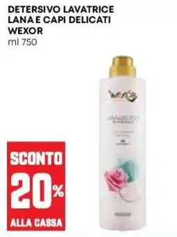 Pam Detersivo lavatrice lana e capi delicati Wexor offerta
