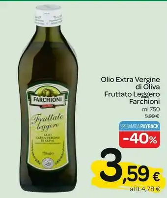 Carrefour Express Olio extra vergine di oliva 750 g(ml) offerta