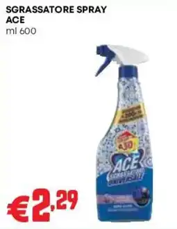 Pam Sgrassatore spray Ace offerta