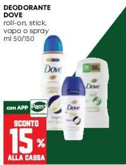 Pam Deodorante Dove offerta