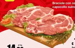 Sì con te Market Braciole con osso capocollo suino offerta