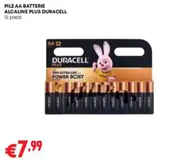 Pam Pile AA batterie alcaline plus Duracell offerta