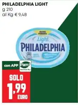 Pam Philadelphia Light offerta