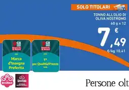 Spazio Conad Tonno all'olio di oliva nostromo offerta
