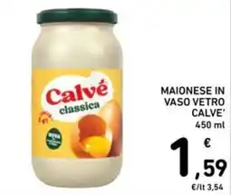 Spazio Conad Maionese in vaso vetro Calvé offerta