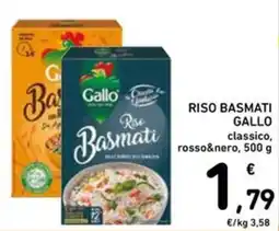 Spazio Conad Riso Basmati Gallo classico offerta