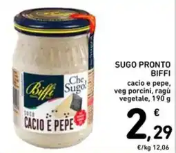 Spazio Conad Sugo pronto Biffi cacio e pepe offerta