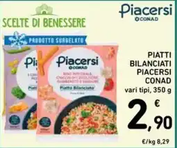 Spazio Conad Piatti Bilanciati Piacersi Conad offerta
