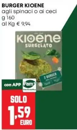 Pam Burger kioene agli spinaci o ai ceci offerta