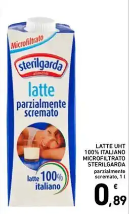Spazio Conad latte parzialmente scremato sterilgarda offerta