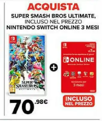 Gamestop Switch super smash bros ultimate offerta