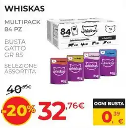 Arcaplanet Whiskas busta gatto offerta