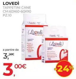 Arcaplanet Tappetini cane Lovedi offerta
