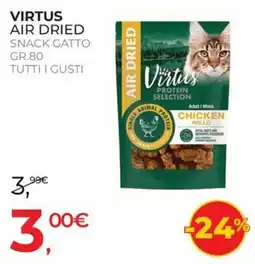 Arcaplanet Virtus air dried snack gatto offerta