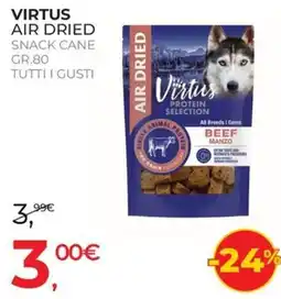 Arcaplanet Virtus air dried snack cane offerta