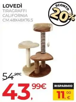 Arcaplanet Lovedi tiragraffi california offerta