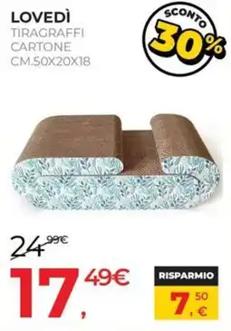 Arcaplanet Lovedì tiragraffi cartone offerta