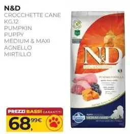 Arcaplanet N&D Crocchette cane Pumpkin Puppy Medium & Maxi offerta