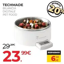 Arcaplanet Techmade bilancia digitale pet food offerta