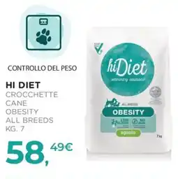 Arcaplanet Hi Diet crocchette cane obesity all breeds offerta