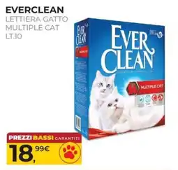 Arcaplanet Everclean lettiera gatto multiple cat offerta