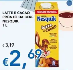 Migross Superstore Latte e cacao Nesquik offerta