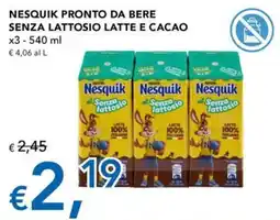 Migross Superstore Nesquik pronto da bere senza lattosio latte e cacao offerta