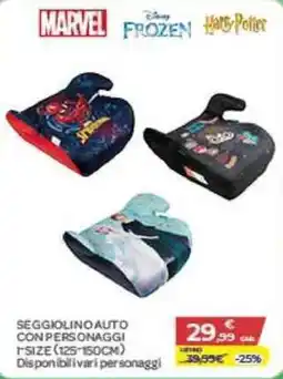 Bimbo Store Seggiolino auto con personaggi offerta