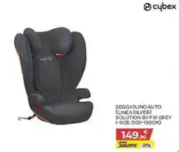 Bimbo Store Cybex Seggiolino auto (Linea Silver) Solution Bi-Fix Grey offerta