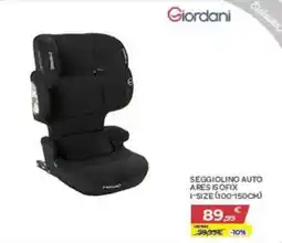 Bimbo Store Giordani Seggiolino auto Ares ISOFIX offerta