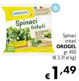 Maxi Supermercati Spinaci tritati OROGEL offerta