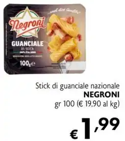 Maxi Supermercati Stick di guanciale nazionale Negroni offerta