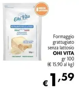 Maxi Supermercati Formaggio grattugiato senza lattosio OHI VITA offerta