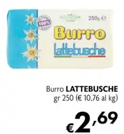 Maxi Supermercati Burro lattebusche offerta