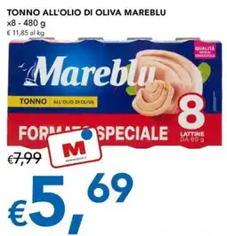 Migross Superstore Tonno all'olio di oliva Mareblu offerta