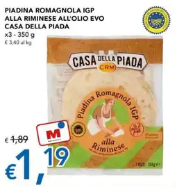 Migross Superstore Piadina Romagnola IGP alla Riminese all'olio Evo Casa della Piada offerta