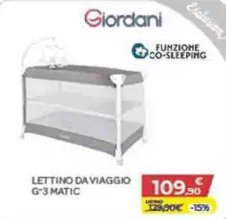 Bimbo Store Giordani Lettino DAVIAGGIO G-3 Matic offerta