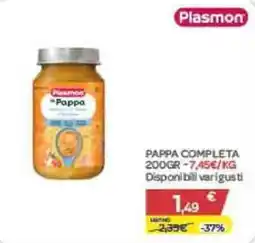 Bimbo Store Plasmon Pappa completa offerta