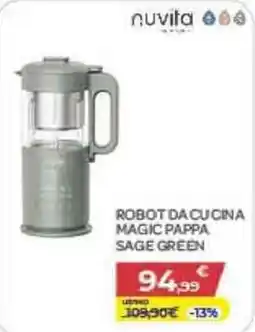 Bimbo Store Robot da cucina Magic Pappa Sage Green offerta