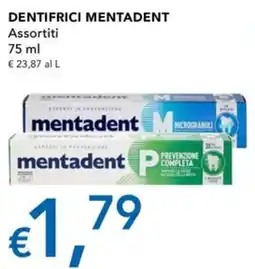 Migross Superstore Dentifrici Mentadent Assortiti offerta