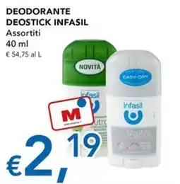 Migross Superstore Deodorante deostick infasil offerta