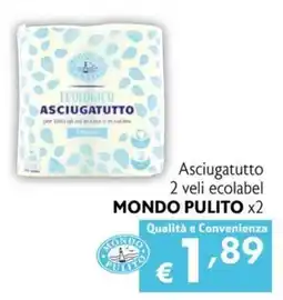 Maxi Supermercati Asciugatutto ecolabel Mondo Pulito offerta