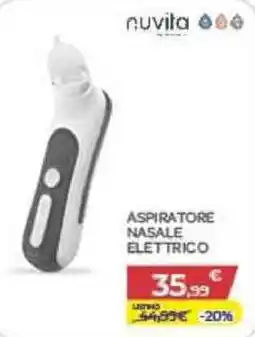 Bimbo Store Nuvita aspiratore nasale elettrico offerta