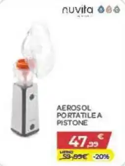 Bimbo Store Aerosol portatile a pistone Nuvita offerta