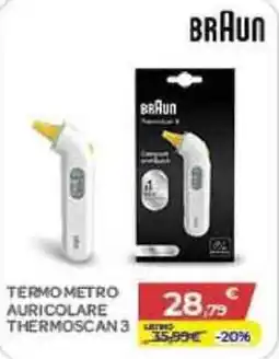 Bimbo Store Termometro auricolare Thermoscan 3 Braun offerta