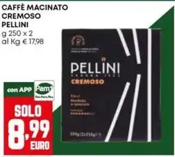 Panorama Caffè macinato cremoso Pellini offerta