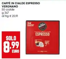 Panorama Caffè in cialde espresso Vergnano offerta